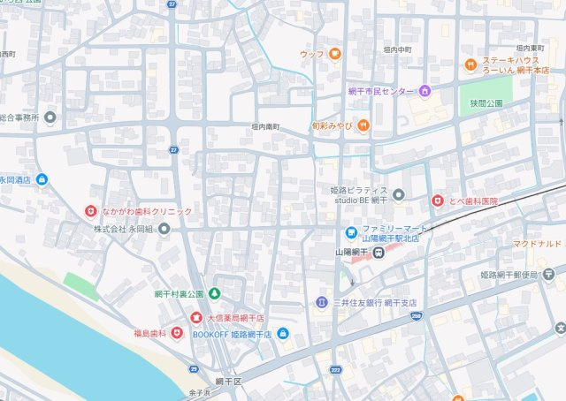 姫路市網干区垣内南町　第2期　新築一戸建ての地図