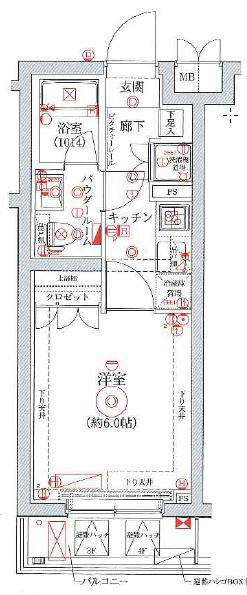セジョリ横浜鶴見Ⅰの間取り