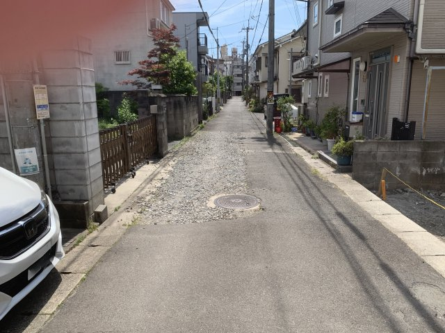 京都市左京区高野泉町　新築一戸建の前面道路含む現地写真