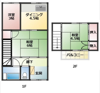 【間取り】 | 内の袋レントハウス