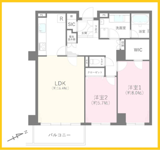 【間取り】 | エステ・スクエア成瀬2番館 | 間取図