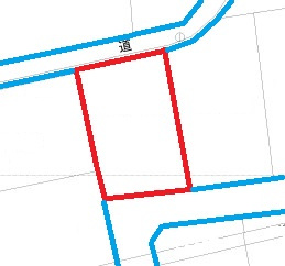 百々戸建て４DKの土地図
