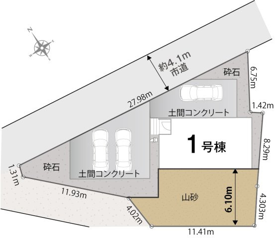 上田市芳田の区画図|１号棟　仕様のご確認やローンのご相談は＜Tel 026-477-7419＞まで♪