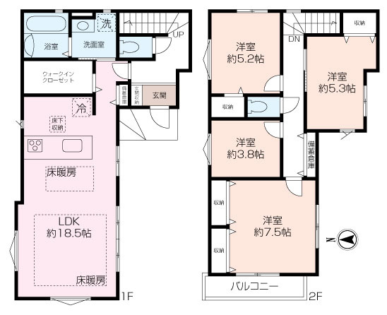 富士塚１丁目新築邸宅の画像