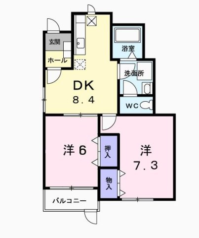【間取り】 | サンシティ東新田Ａ