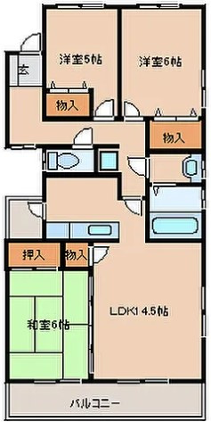 エトワール大善寺IIの間取り
