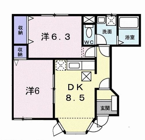 【間取り】 | アミティエＡ