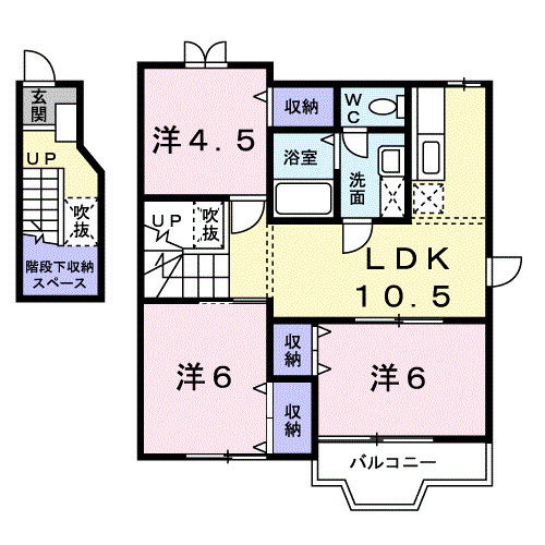 【間取り】 | クレストール飛天Ａ