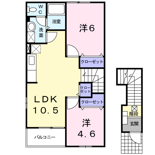 クレールの間取り