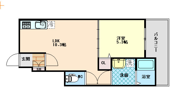 エクソニア住吉の間取り