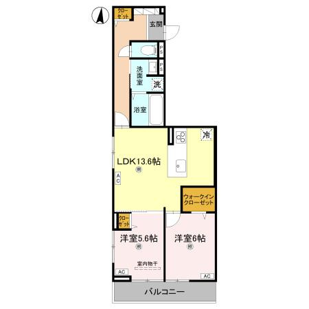Ｄ-ＲＯＯＭ中小阪の間取り