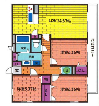 シンフォニエッタ西岡本の間取り