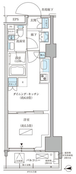 【間取り】 | パークアクシス品川天王洲アイル