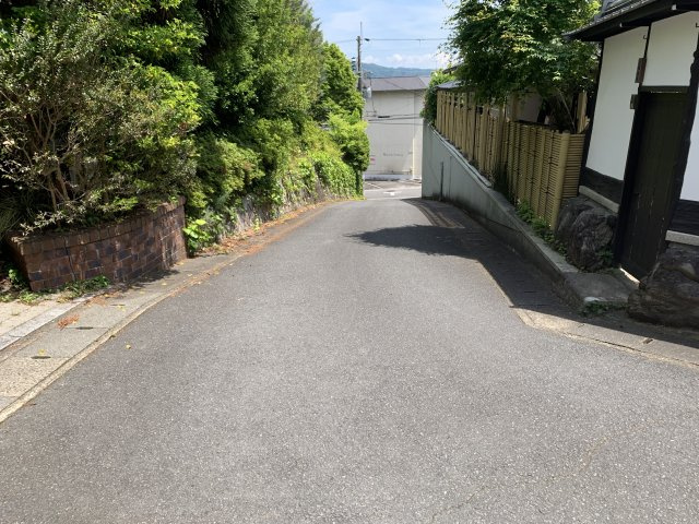 京都市北区大宮玄琢北東町　中古一戸建の前面道路含む現地写真