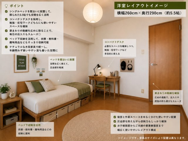 SEIKOの寝室