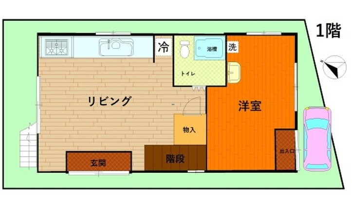 浦添市牧港1丁目中古戸建の間取り