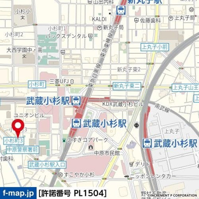 【地図】 | 朝日パリオ武蔵小杉