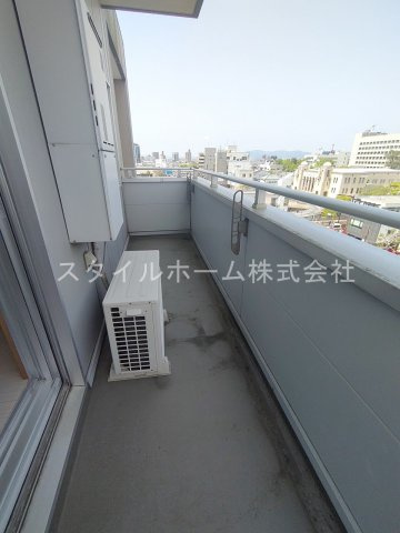 フラットKのバルコニー