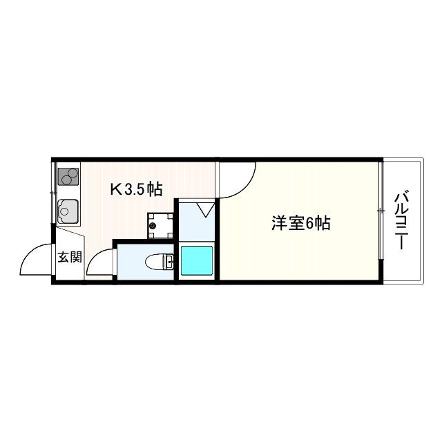 石津町東Bハイツの間取り