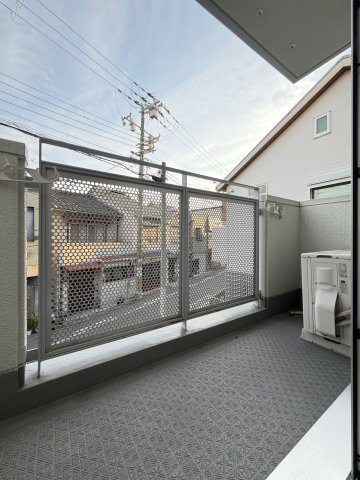 クレール帝塚山のバルコニー