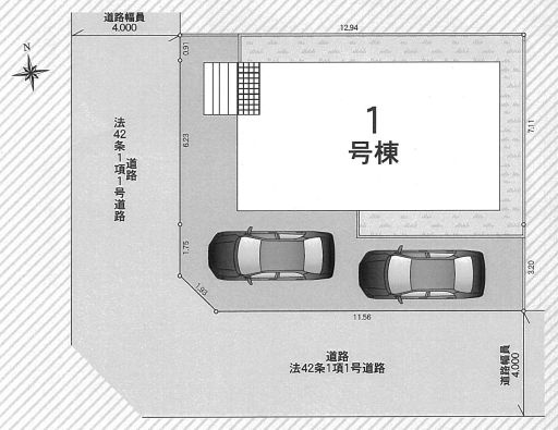 秦野市鶴巻南３丁目新築戸建て　第9-1号棟の区画図|区画図「秦野市鶴巻南３丁目新築戸建て　1号棟」