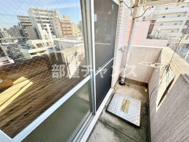 桜マンションのバルコニー