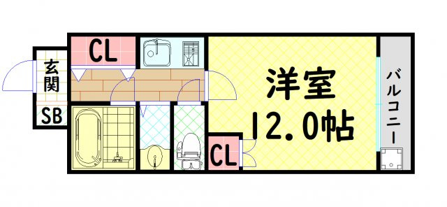 【間取り】 | 東栄プラザ松屋町3番館