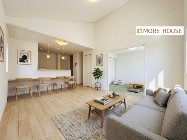Cradle Garden前橋市粕川町新屋第2　新築住宅 1号棟の居間・リビング