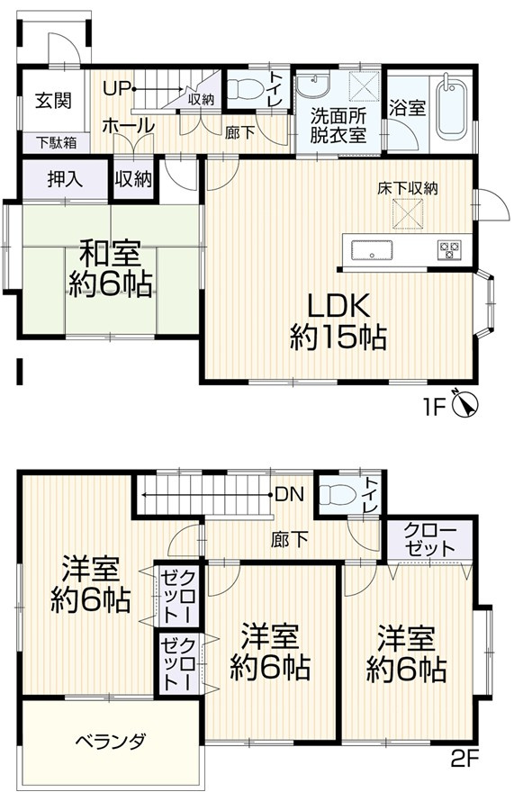 伊勢崎市連取町　中古住宅の間取り