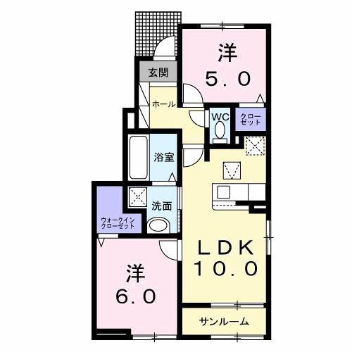 クリスタル　パレスの間取り