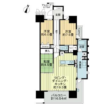 サーパス三島東町レジデンスの間取り