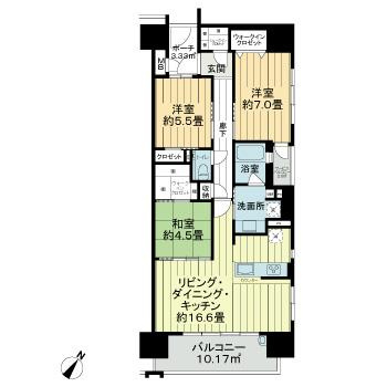 サーパス稲川レジデンスの間取り