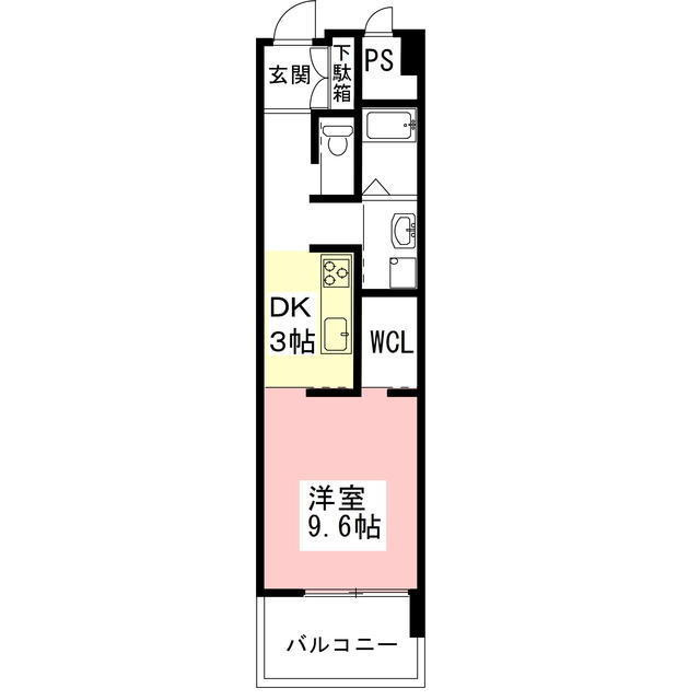 リバーズマンション長住の間取り