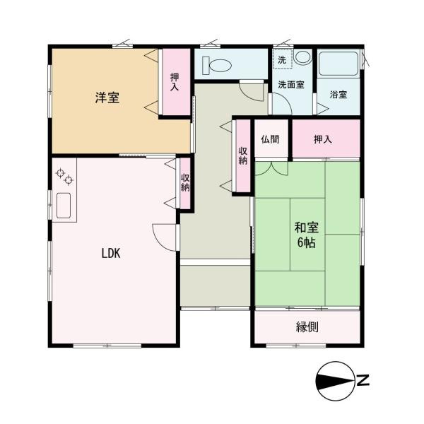 岩出市根来　中古戸建の間取り