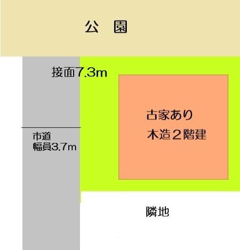 岩出市曽屋の売地の土地図
