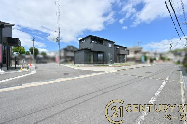 奈良市押熊町の新築一戸建の前面道路含む現地写真|■現地撮影写真■