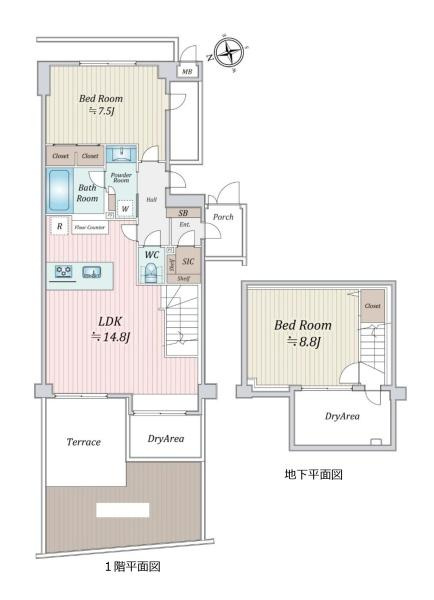 ディアコート逗子海岸の間取り
