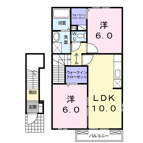 サンシャインヒルズＡの間取り