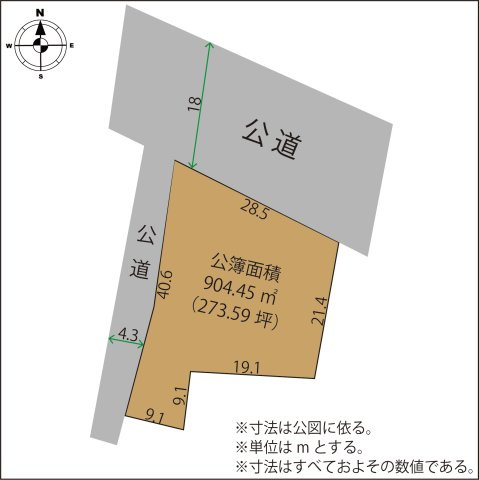助戸一丁目 貸地の区画図