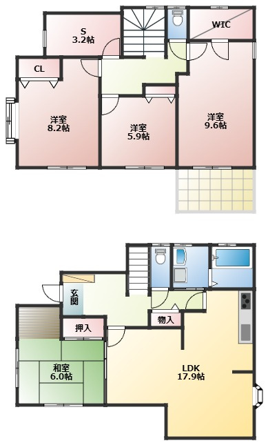 花林苑戸建の間取り