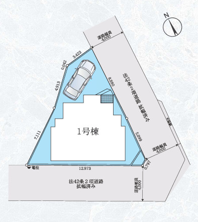 茅ヶ崎市出口町３期　新築戸建　全１棟の区画図