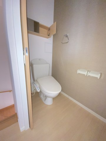 かすみがうら市上稲吉のアパートのトイレ
