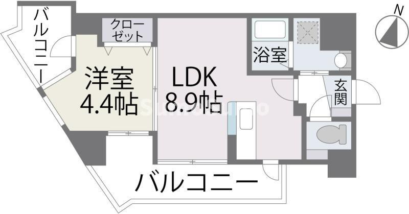 パセオ平尾の間取り