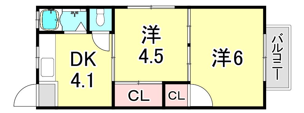 笠屋荘◆広告全可◆リフォーム済◆高齢生保相談◆２人入居可◆ネット無料◆の間取り