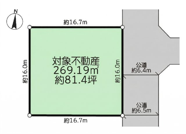 栄区野七里2丁目　売地の土地図