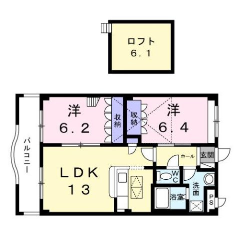 マウントック・レオの間取り