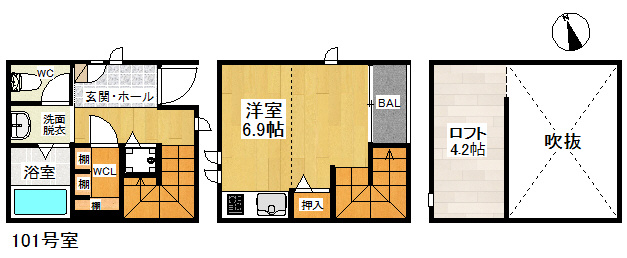 【間取り】 | Duplest K&Y 井尻　★プライスホームなら仲介手数料が割引価格です！★