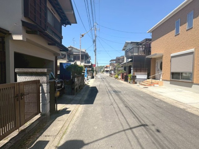 【前面道路含む現地写真】 | 川口東扇　新築戸建 | 京阪本線「石清水八幡宮」駅バス7分「小西」停徒歩4分