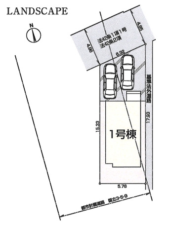 国立富士見台の区画図