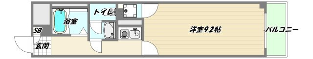 大阪市淀川区西中島６丁目の賃貸マンションの間取り